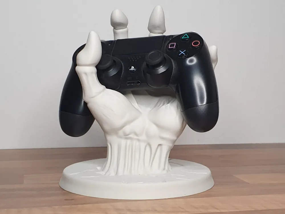 Tek renk beyaz el gamepad holder